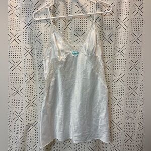 Betsey Johnson white lace slip dress